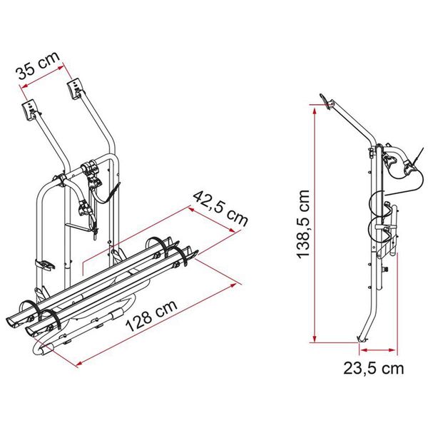 Fiamma VW T4 D door. T4 ( 1990 2003) Bike Rack