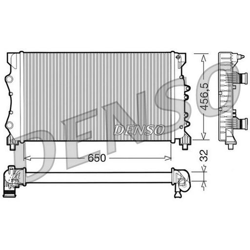 Denso Engine Radiator DRM23024