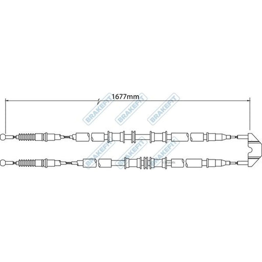 Apec Handbrake Cable Right Rear BBC3498