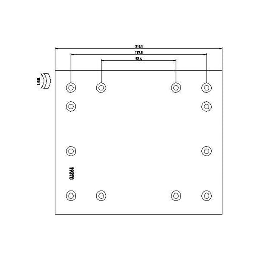 DON Don Cv Brake Lining Set FU452S7329