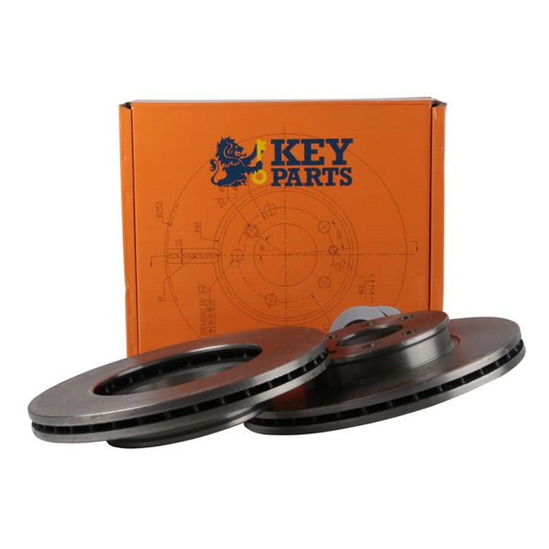 Key Parts 2 x Vented Front Brake Discs KBD4579-x2