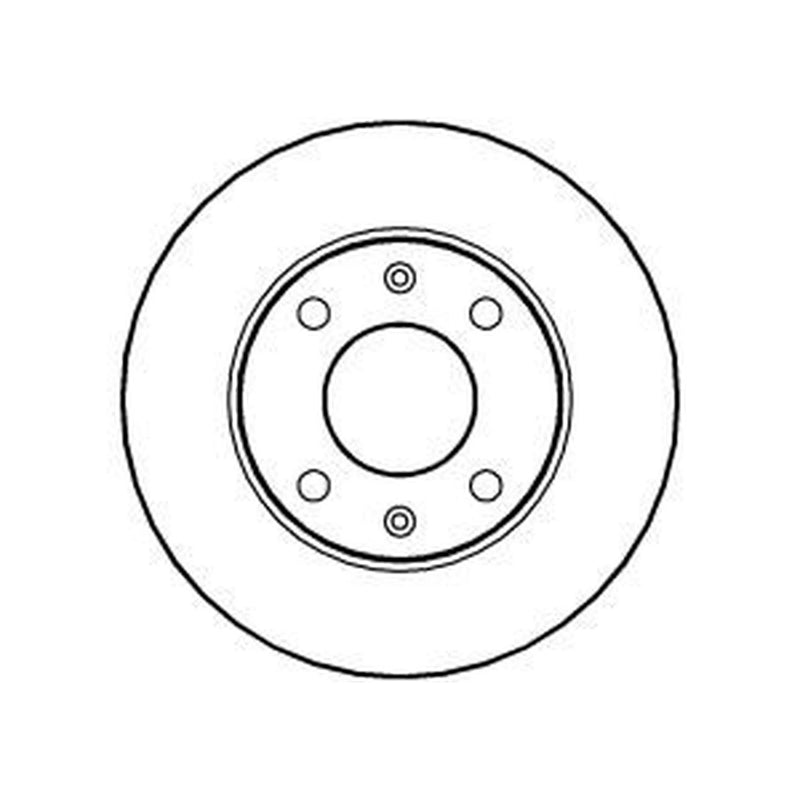 Abtex 2 x Solid Front Brake Discs BD115S-x2