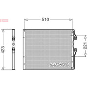 Denso Air Conditioning Condenser fits Iveco Daily V 2011-2014