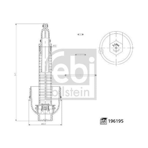 Febi Oil Filter Housing Cap 196195