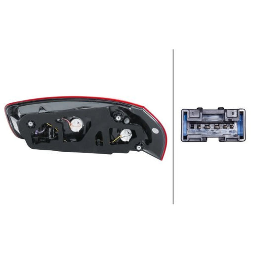 Hella Tail Light / Lamp W16W Left 2SK 011 054-051