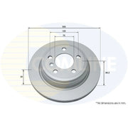 Comline 2 x Vented Rear Brake Discs ADC1776V-x2