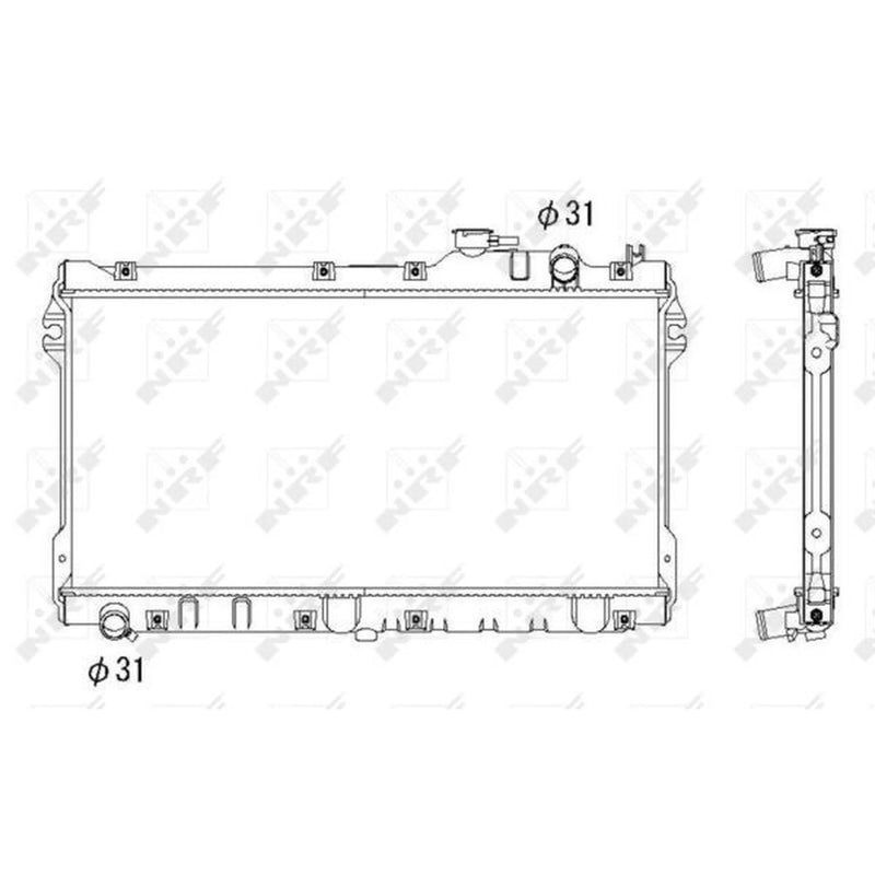 NRF Engine Radiator 506522