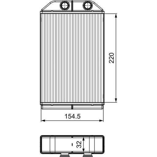 Valeo Heater Matrix Core Heat Exchanger 811529