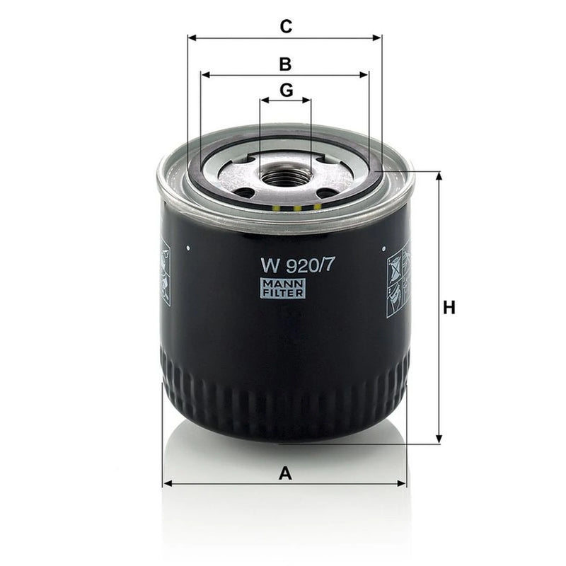 MANN-FILTER Engine Oil Filter W 920/7