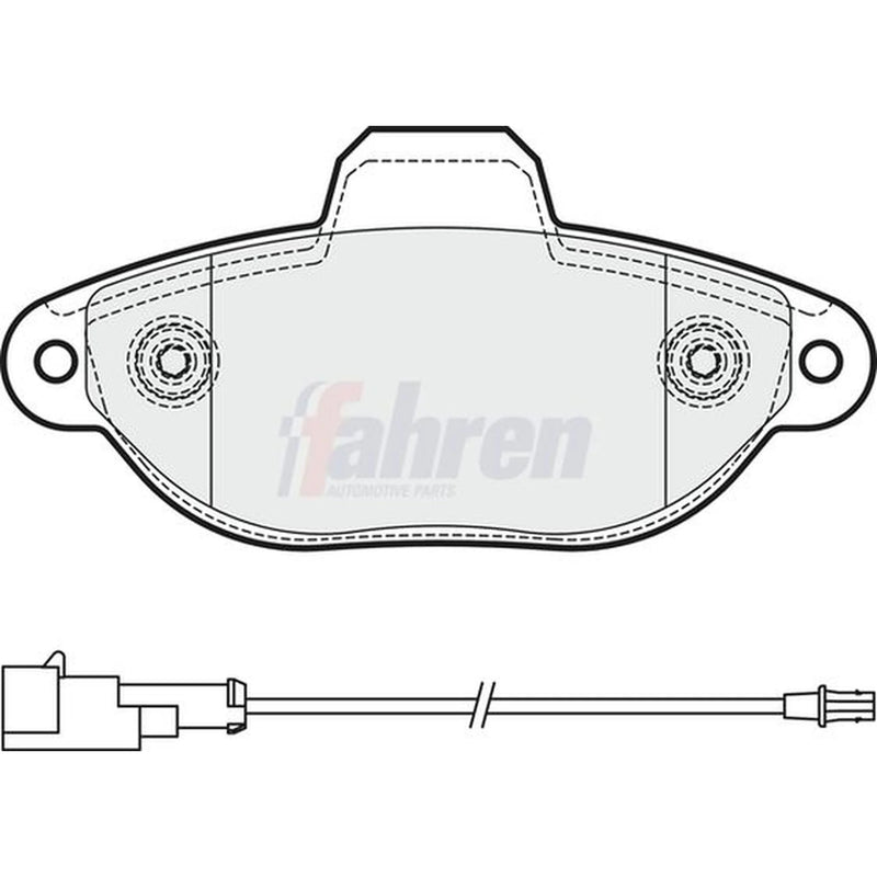 Fahren Front Brake Pad Set fits Ford Ka 2008-2016 1.2