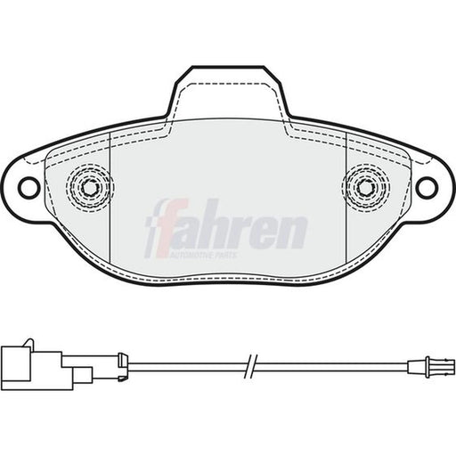 Fahren Front Brake Pad Set fits Ford Ka 2008-2016 1.2