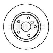 Borg & Beck 2 x Solid Rear Brake Discs BBD4185-x2
