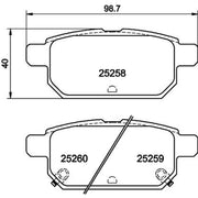 Mintex Rear Brake Pad Set MDB3168