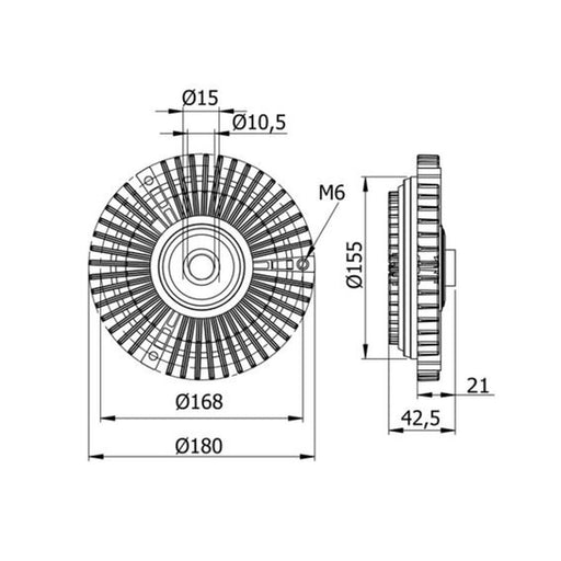 Mahle Radiator Fan Clutch CFC 71 000S
