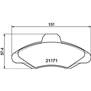 Mintex Front Brake Pad Set MDB1493