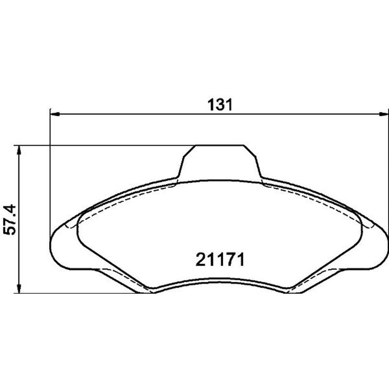 Mintex Front Brake Pad Set MDB1493