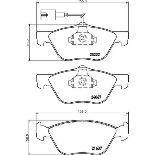 Mintex Front Brake Pad Set MDB2133