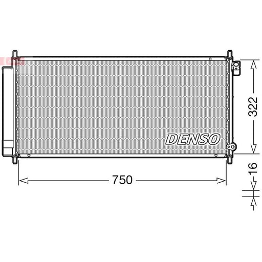 Denso Air Conditioning Condenser DCN40017