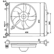 NRF Engine Radiator 53021