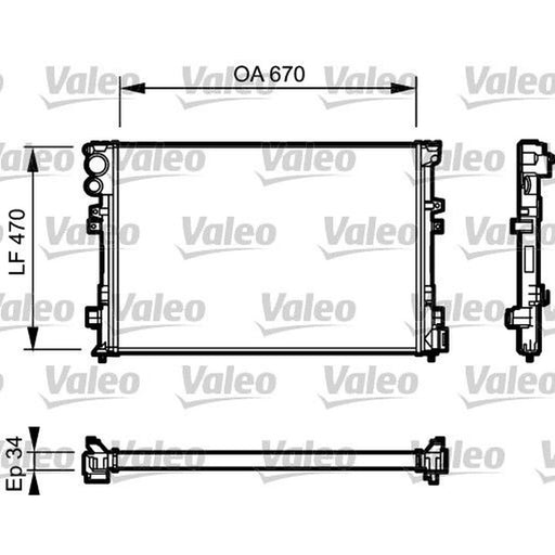 Valeo Engine Radiator 731168