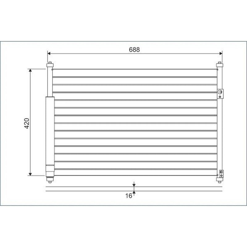 Valeo Air Conditioning Condenser 814228