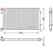 Denso Engine Radiator fits Audi A6 C6 2004-2011 2.0