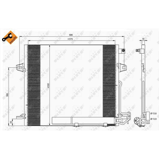NRF Air Conditioning Condenser 35618