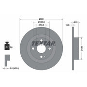 Textar 2 x Solid Rear Brake Discs 92130200-x2
