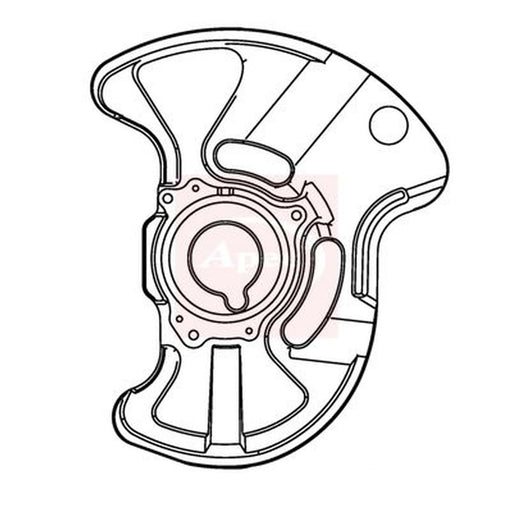 Apec Brake Disc Splash Guard Front Left ASG1167