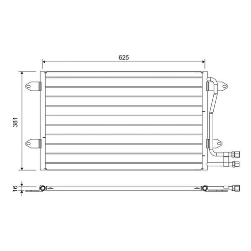 Valeo Air Conditioning Condenser 822737