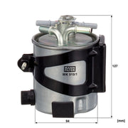 MANN-FILTER Fuel Filter Element WK 919/1