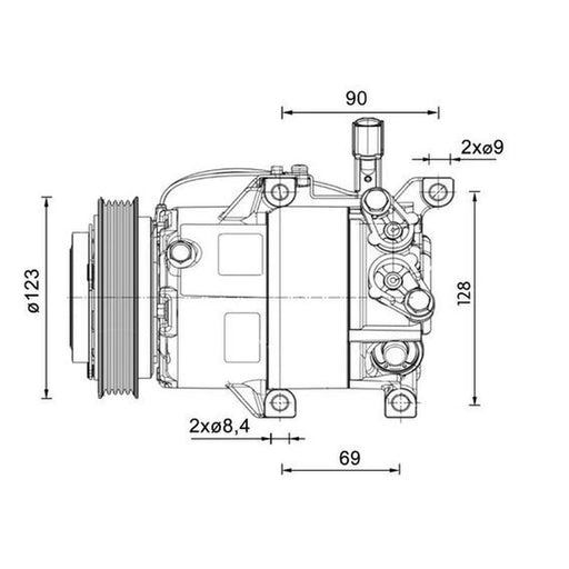Mahle Air Conditioning Compressor ACP 1459 000P