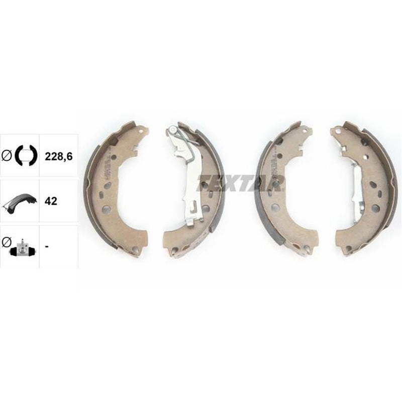 Textar Brake Shoe Set Axle Kit 91067600