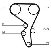 Continental CTAM Timing Belt Kit with Rollers CT1065K3