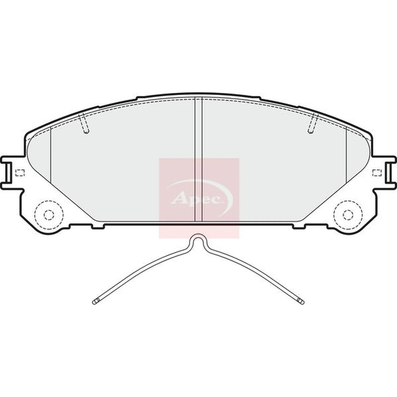 Apec Front Brake Pad Set PAD1853