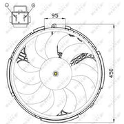 NRF Engine Cooling Fan 47507