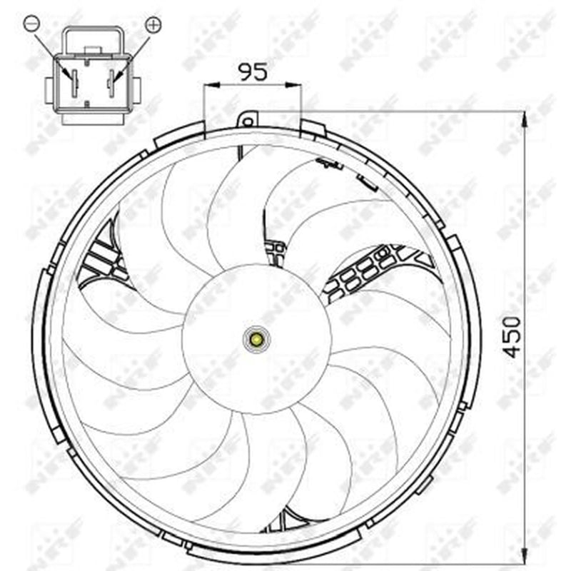 NRF Engine Cooling Fan 47507