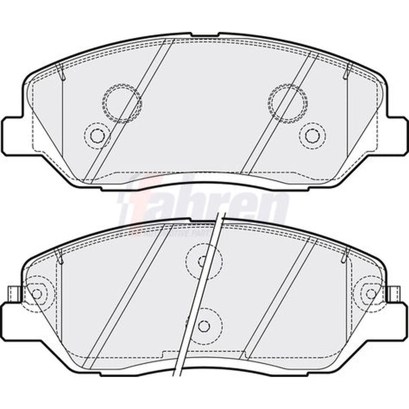 Fahren Front Brake Pad Set fits Hyundai Genesis 2011-2014 3.8