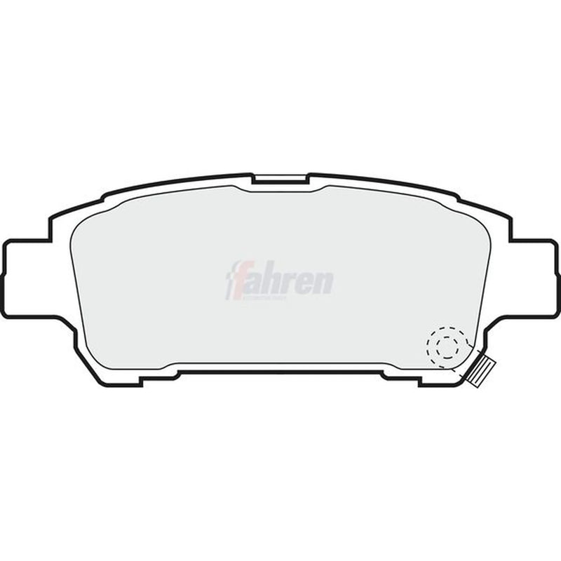 Fahren Rear Brake Pad Set fits Toyota Alphard I 2003-2008 2.4 3.0