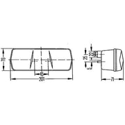 Hella Tail Light / Lamp R10W Right 2SD 001 680-281