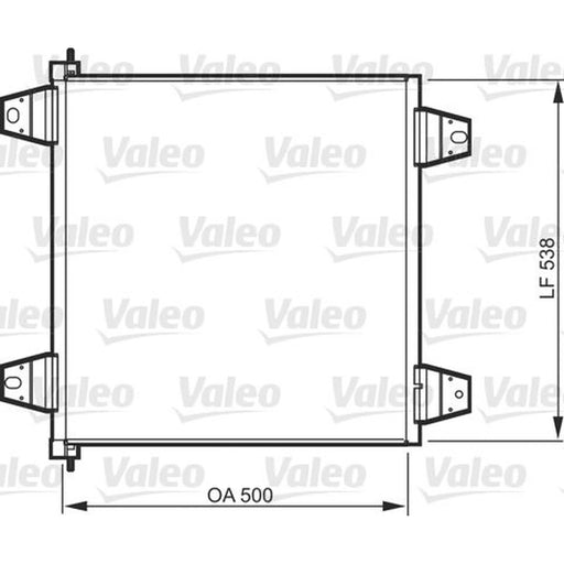 Valeo Air Conditioning Condenser 818986