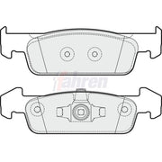 Fahren Front Brake Pad Set fits Dacia Logan II 2015 on 1.2