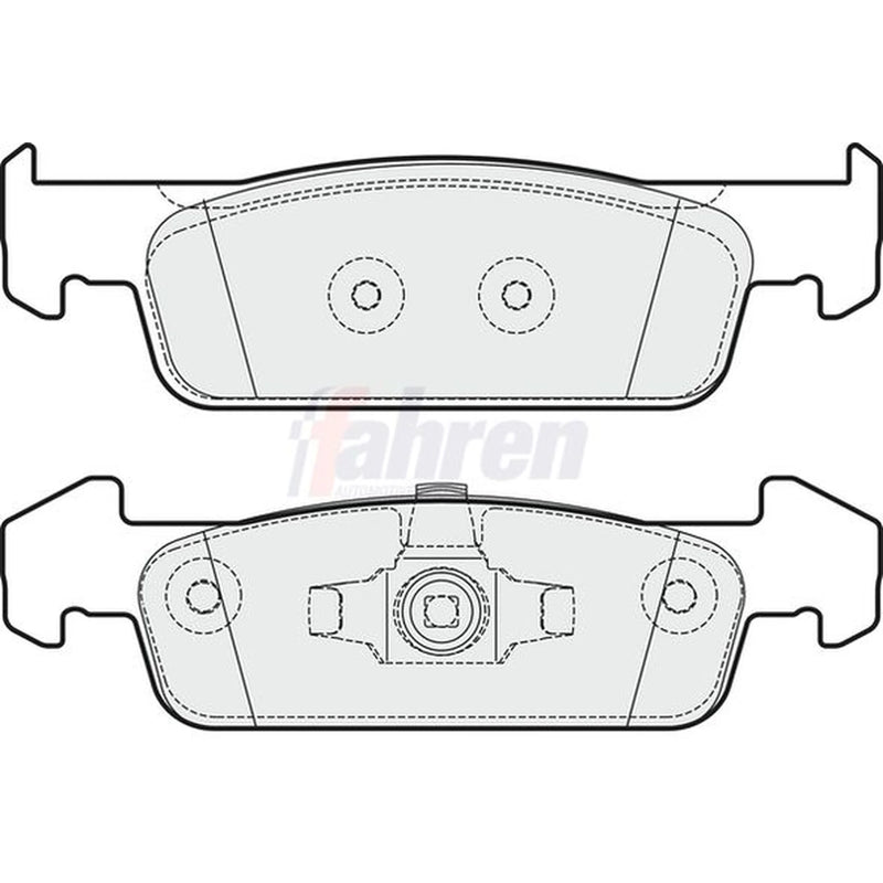 Fahren Front Brake Pad Set fits Dacia Logan II 2015 on 1.2