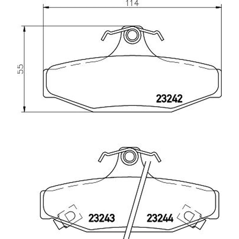 Mintex Rear Brake Pad Set MDB1957