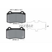 Textar Rear Brake Pad Set 2574301