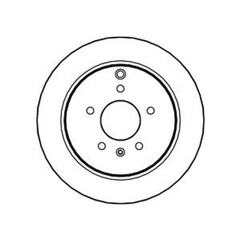 Abtex 2 x Rear Brake Discs BD1522V-x2