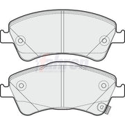 Fahren Front & Rear Pads fits Toyota Avensis 2008-2018 1.6 1.8 2.0