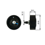 Gates V-Ribbed Belt Deflection/Guide Pulley Upper T36334