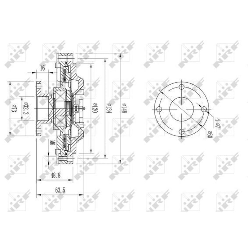 NRF Radiator Fan Clutch 49603