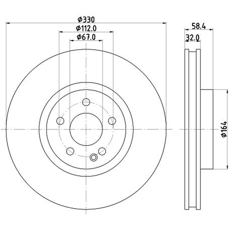DON 2 x Front Brake Discs PCD22741-x2